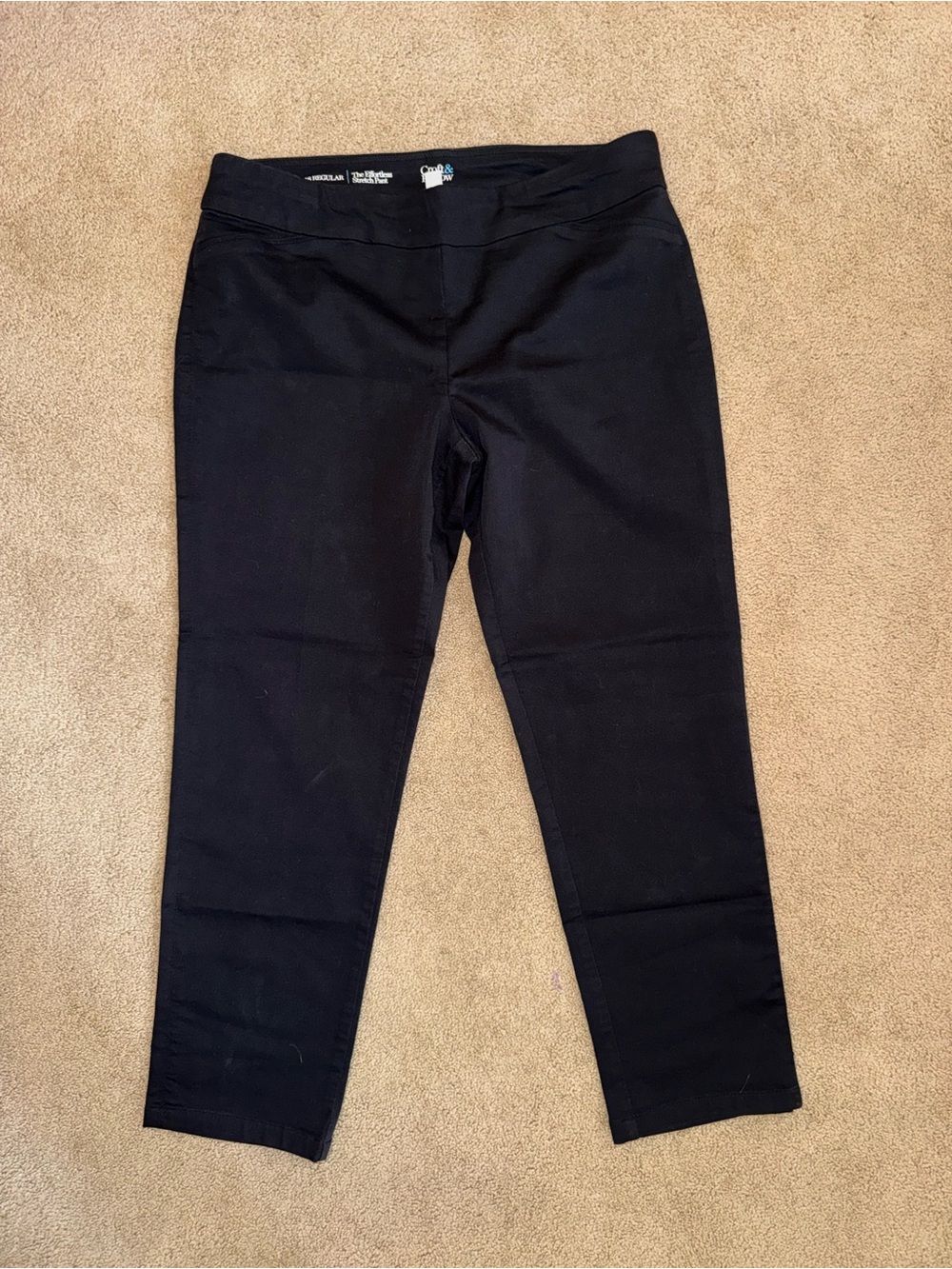Croft & Barrow Black Trouser Pants